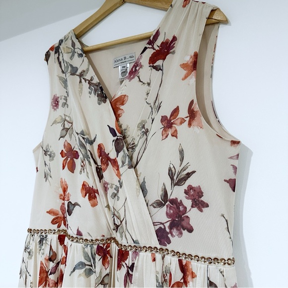 Alexa B Nites Floral Sleeveless Dress size 18W - Picture 2 of 9